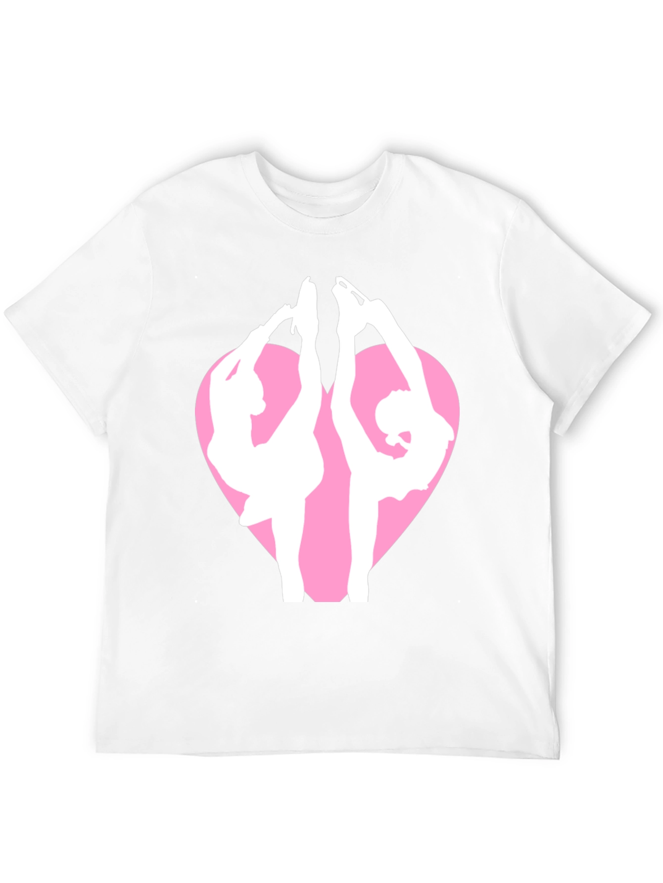 Figure Skating Heart Graphic Tee