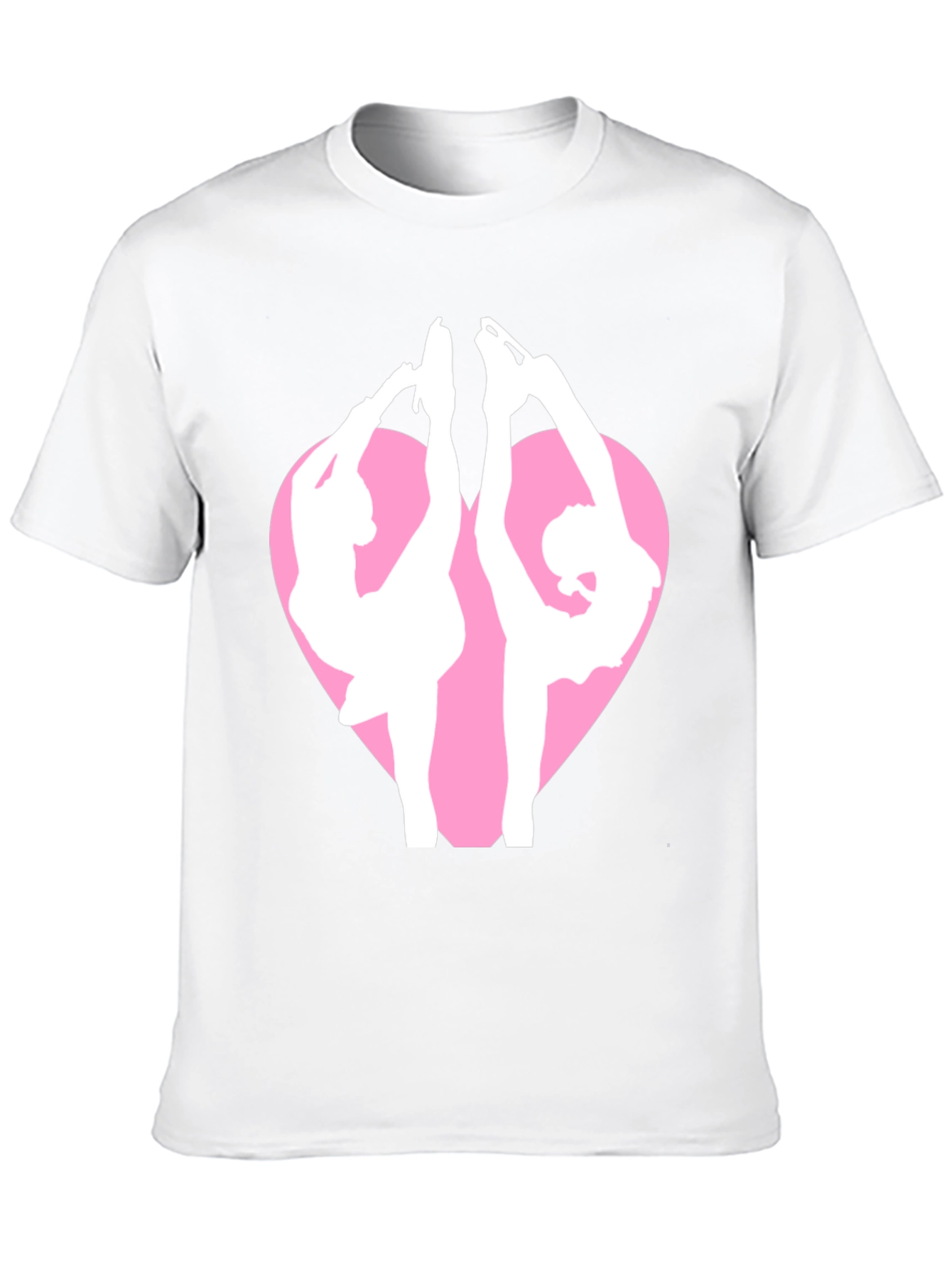 Figure Skating Heart Graphic Tee