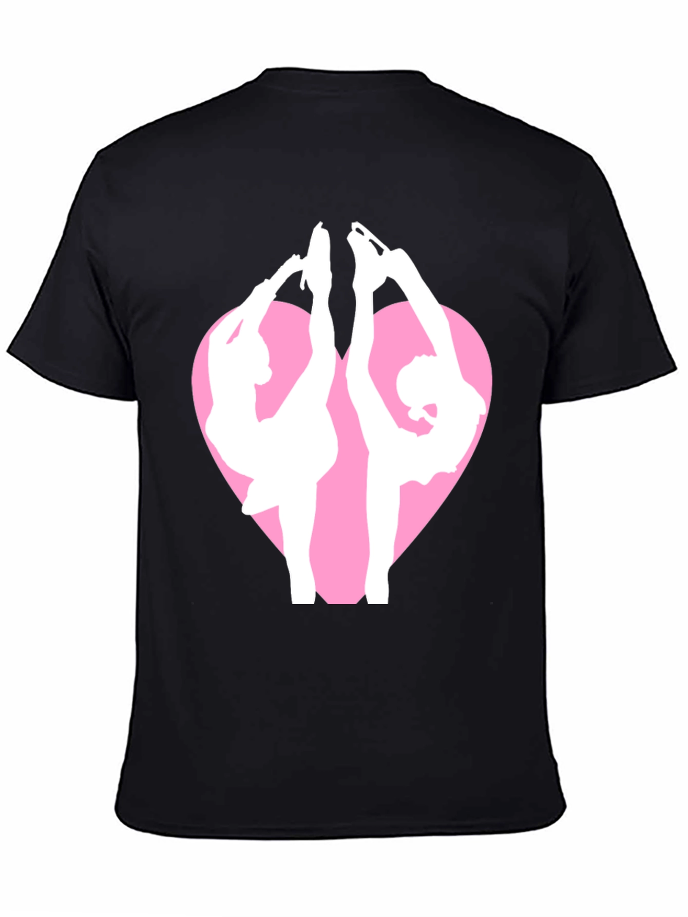 Figure Skating Heart Graphic Tee