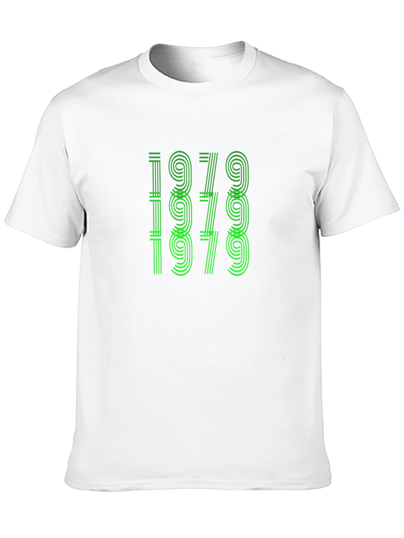 Retro 1979 Graphic Tee - Black Cotton T-Shirt