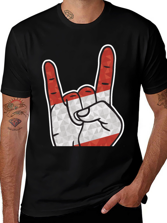 Rock On Austria Hand Sign T-Shirt