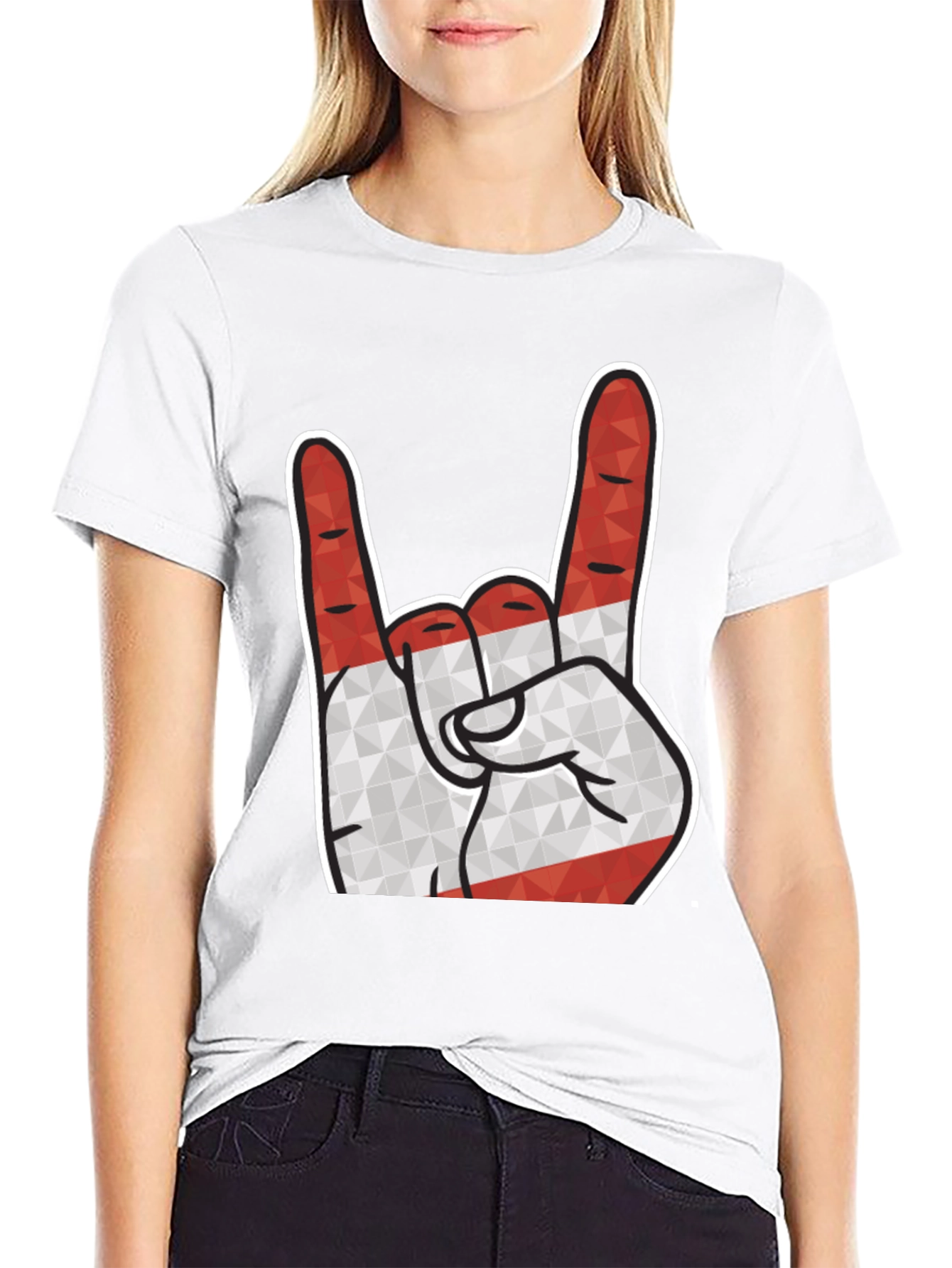 Rock On Austria Hand Sign T-Shirt