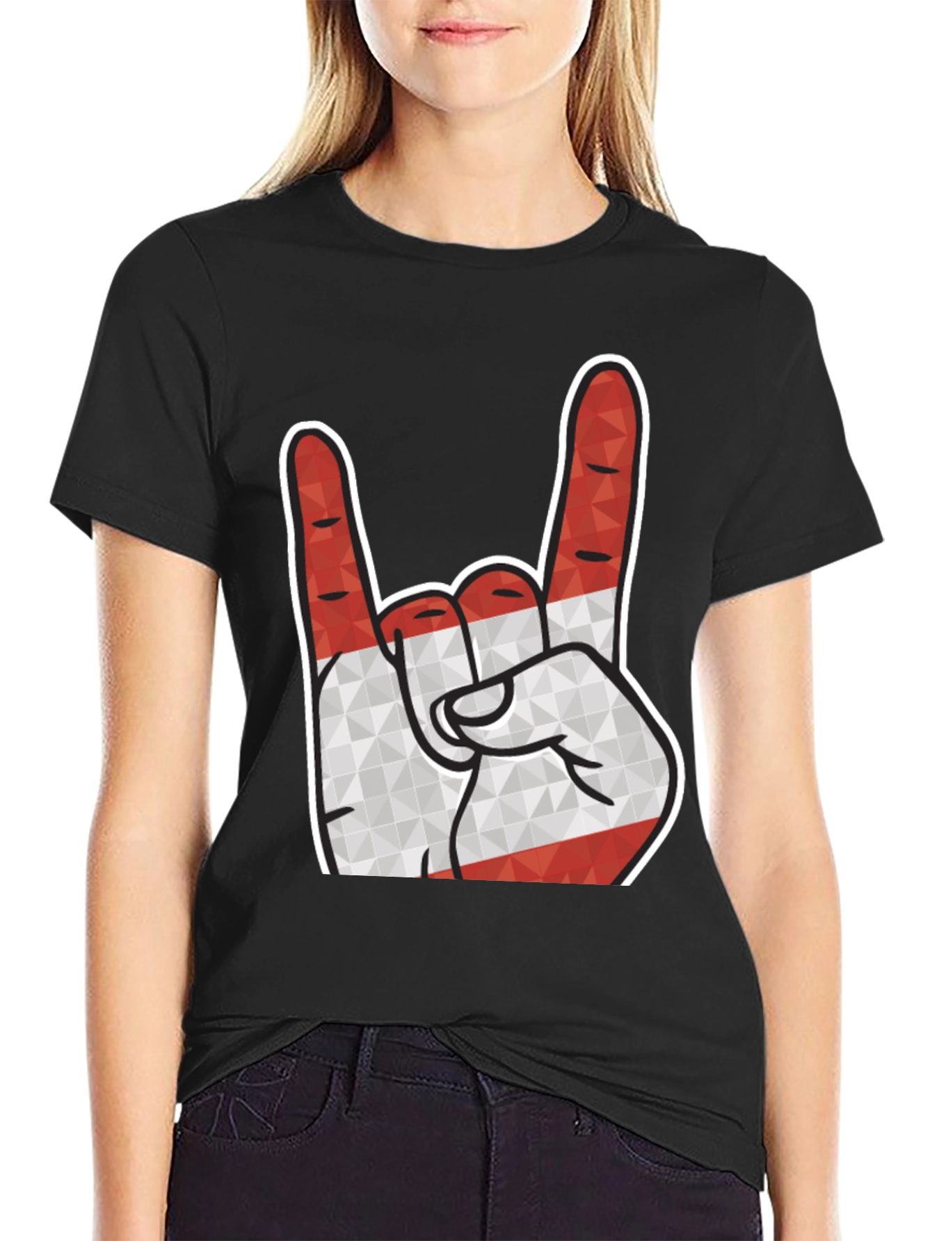 Rock On Austria Hand Sign T-Shirt