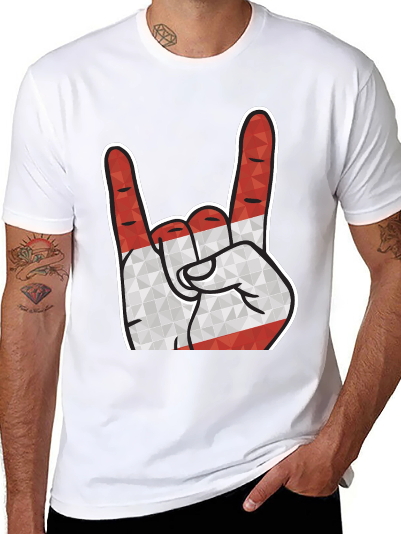 Rock On Austria Hand Sign T-Shirt