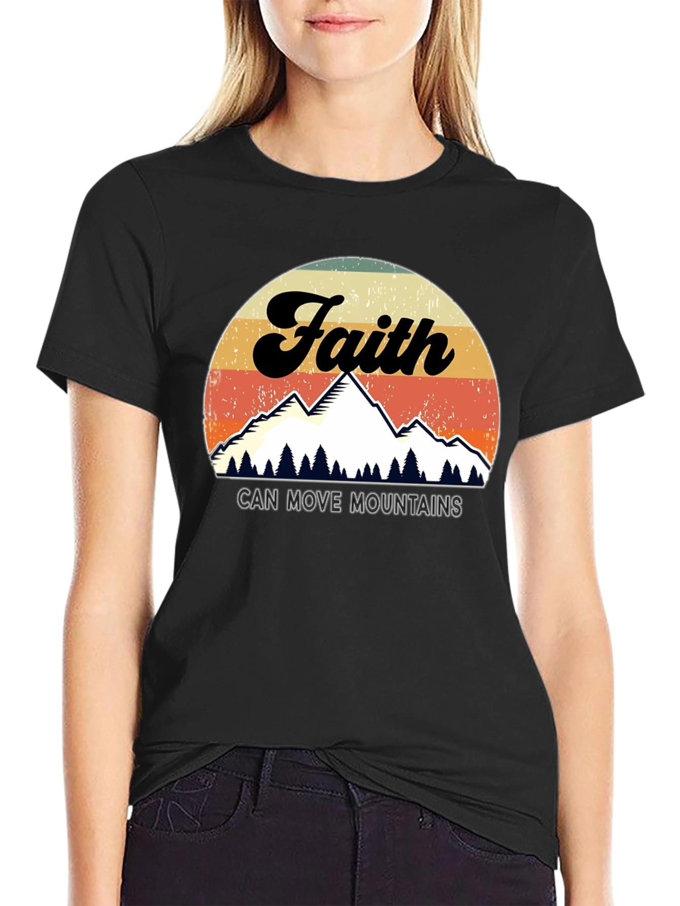 Faith Can Move Mountains Graphic T-Shirt