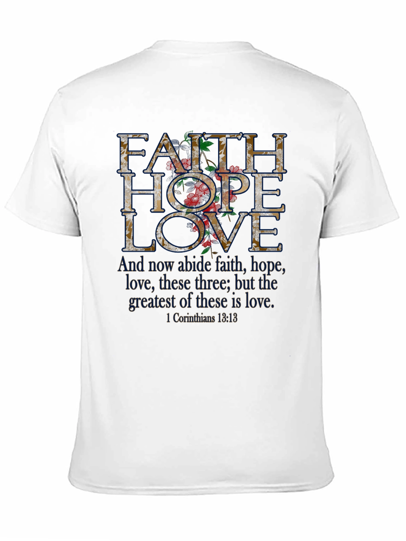 Faith Hope Love Floral Graphic Tee