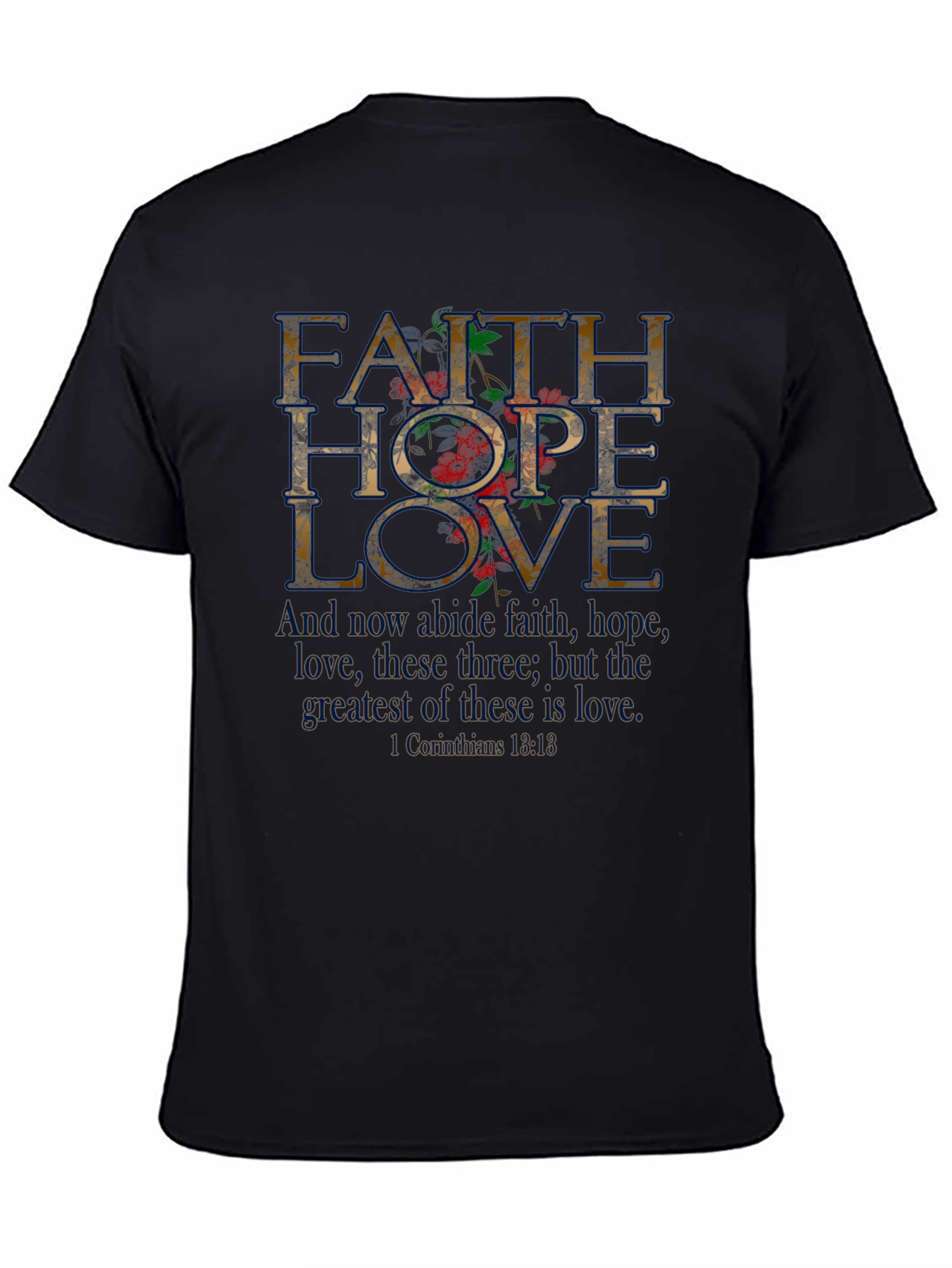 Faith Hope Love Floral Graphic Tee