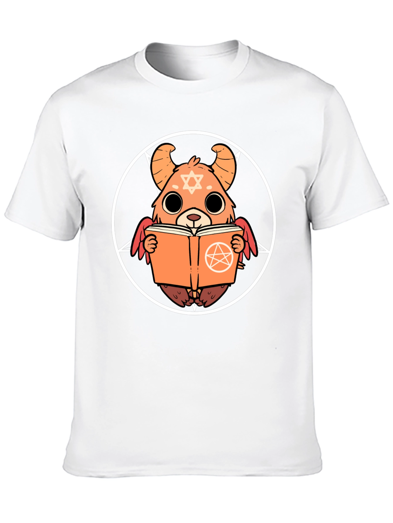 Occult Bear Graphic Tee - Black Cotton T-Shirt