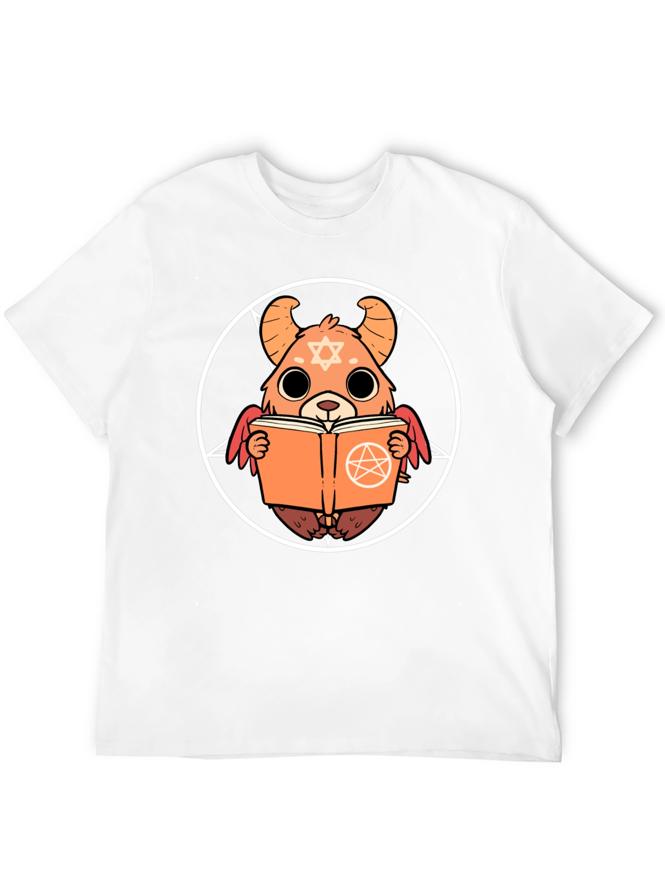 Occult Bear Graphic Tee - Black Cotton T-Shirt