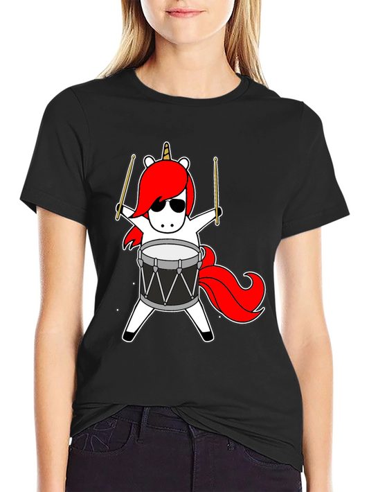 Unicorn Drummer Graphic Tee