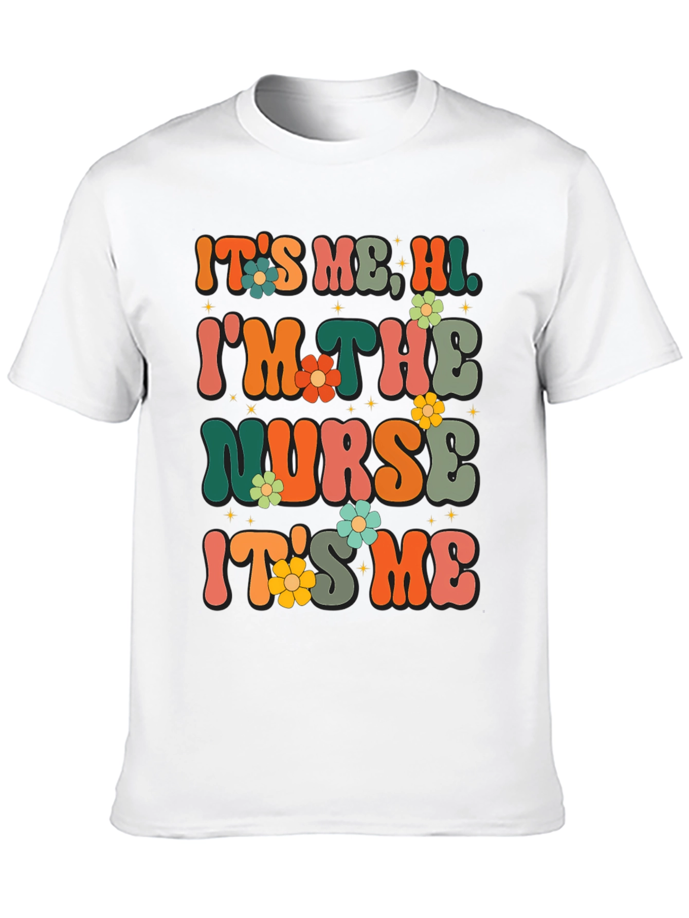 Retro Nurse T-Shirt - Its Me Hi!