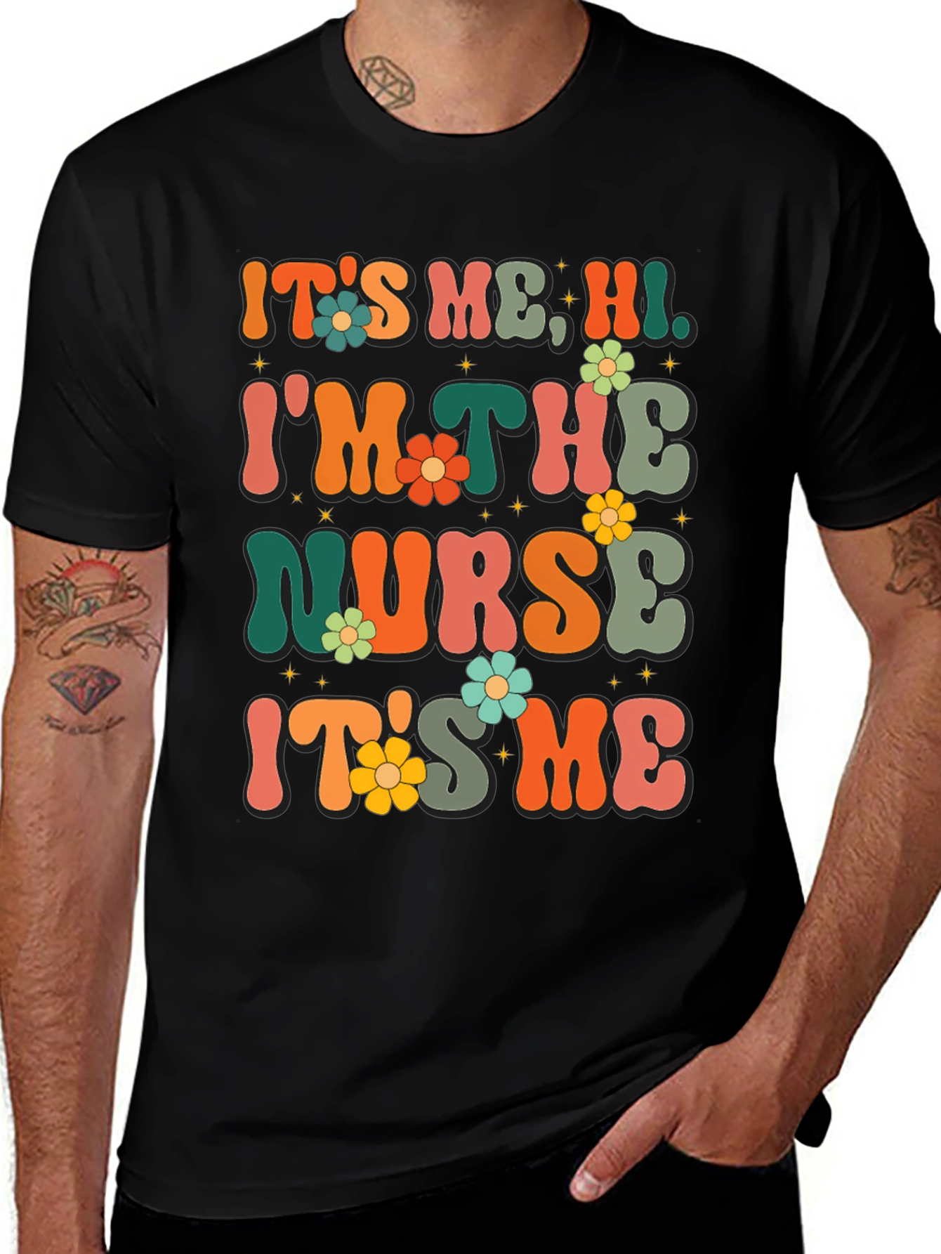 Retro Nurse T-Shirt - Its Me Hi!