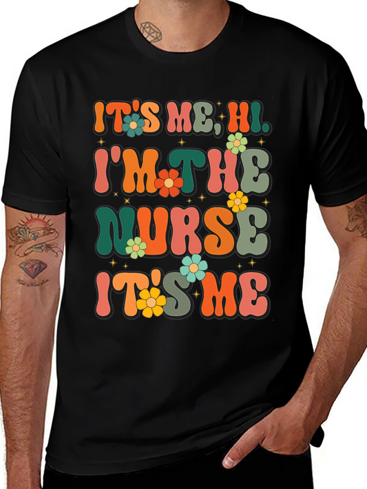 Retro Nurse T-Shirt - Its Me Hi!