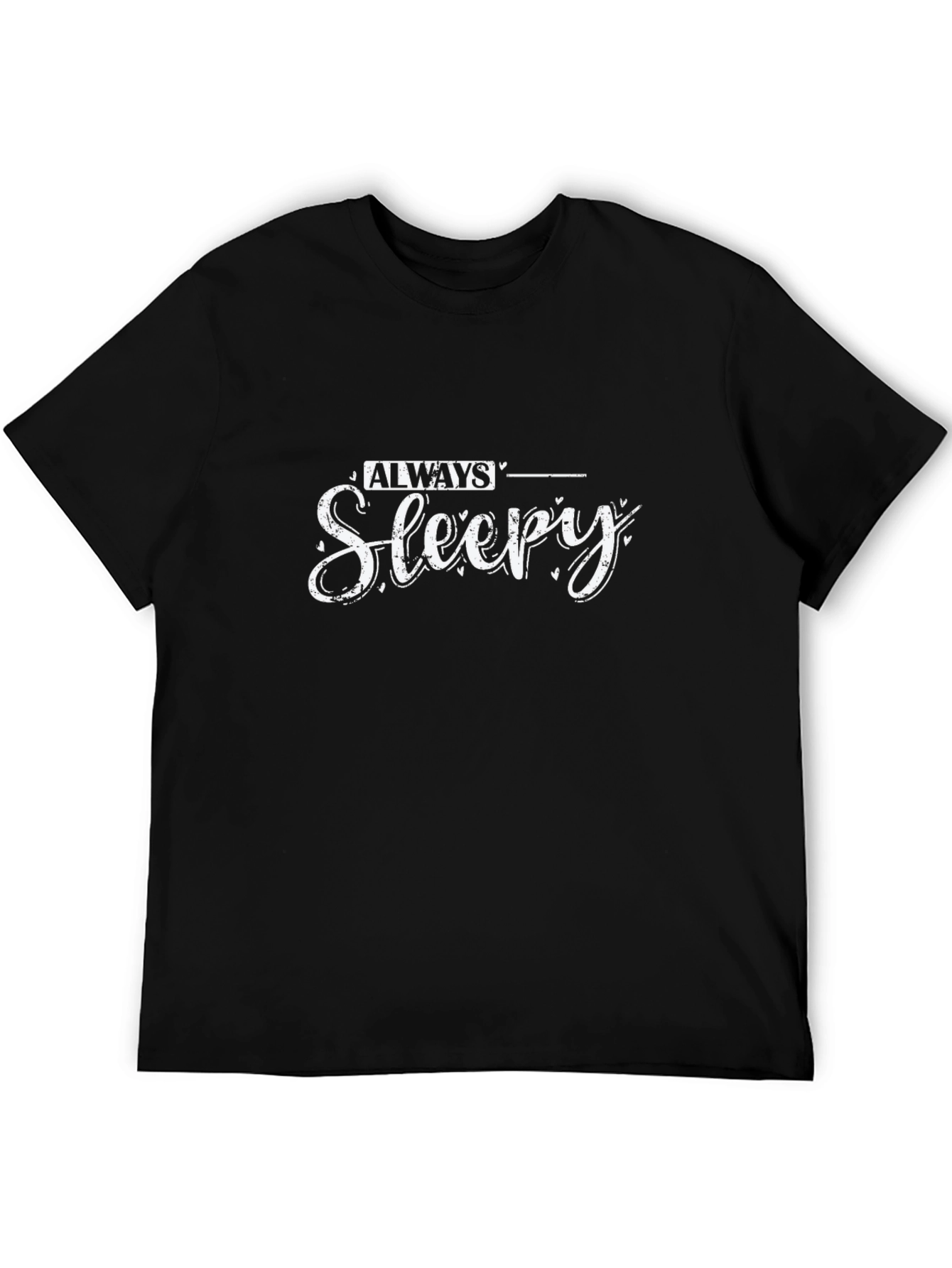 Always Sleepy Black Graphic Tee
