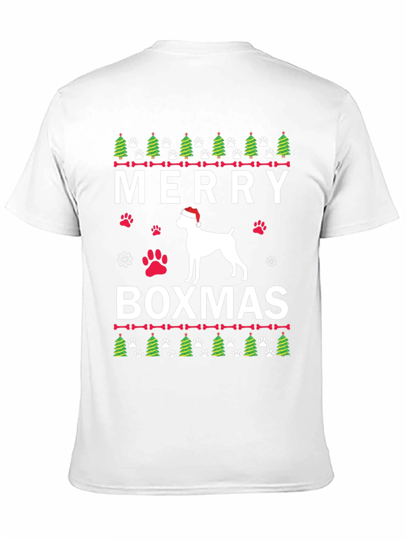 Merry Boxmas Dog Christmas T-Shirt