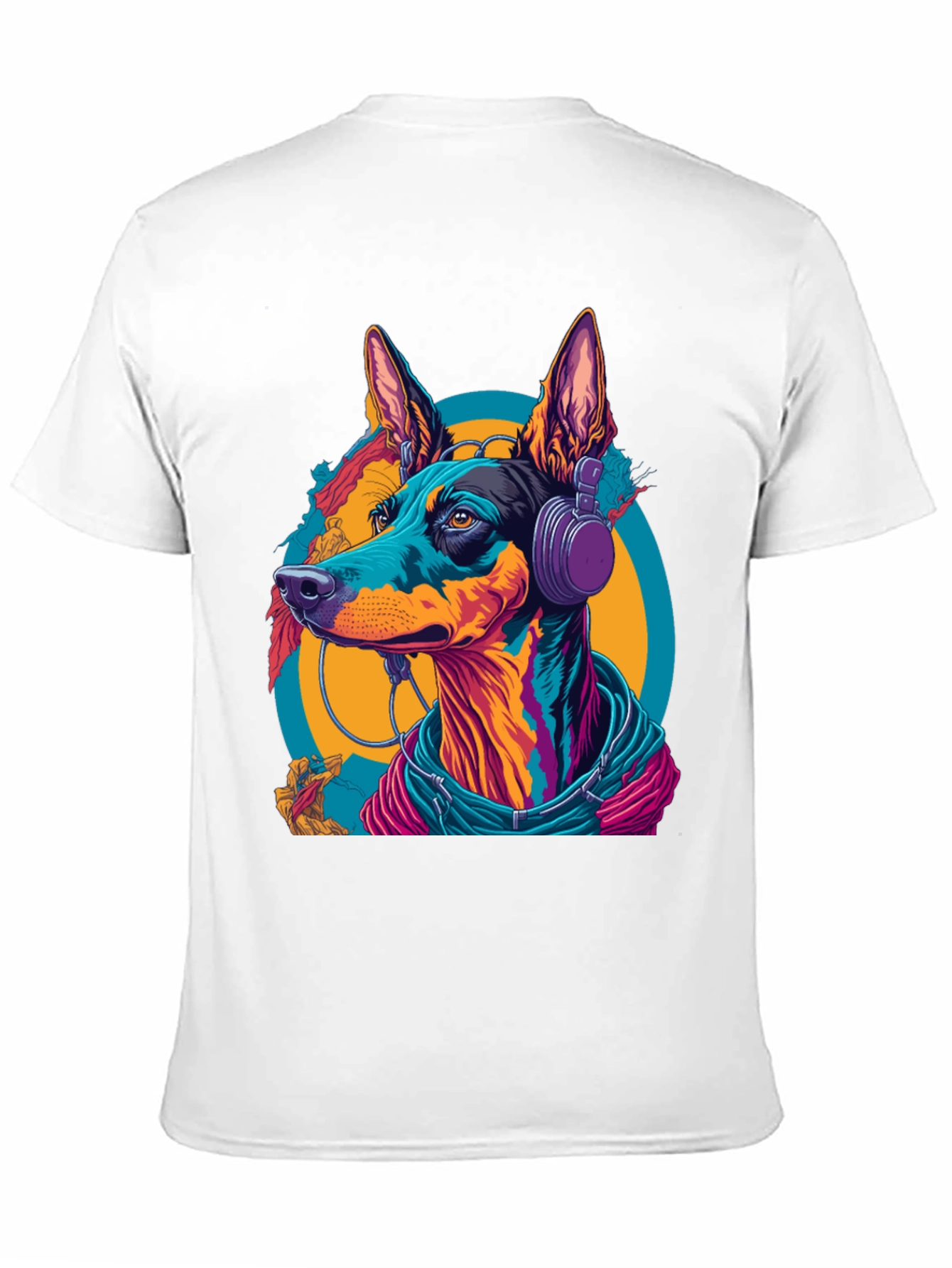 Dog DJ Graphic T-Shirt - Funky Canine Style