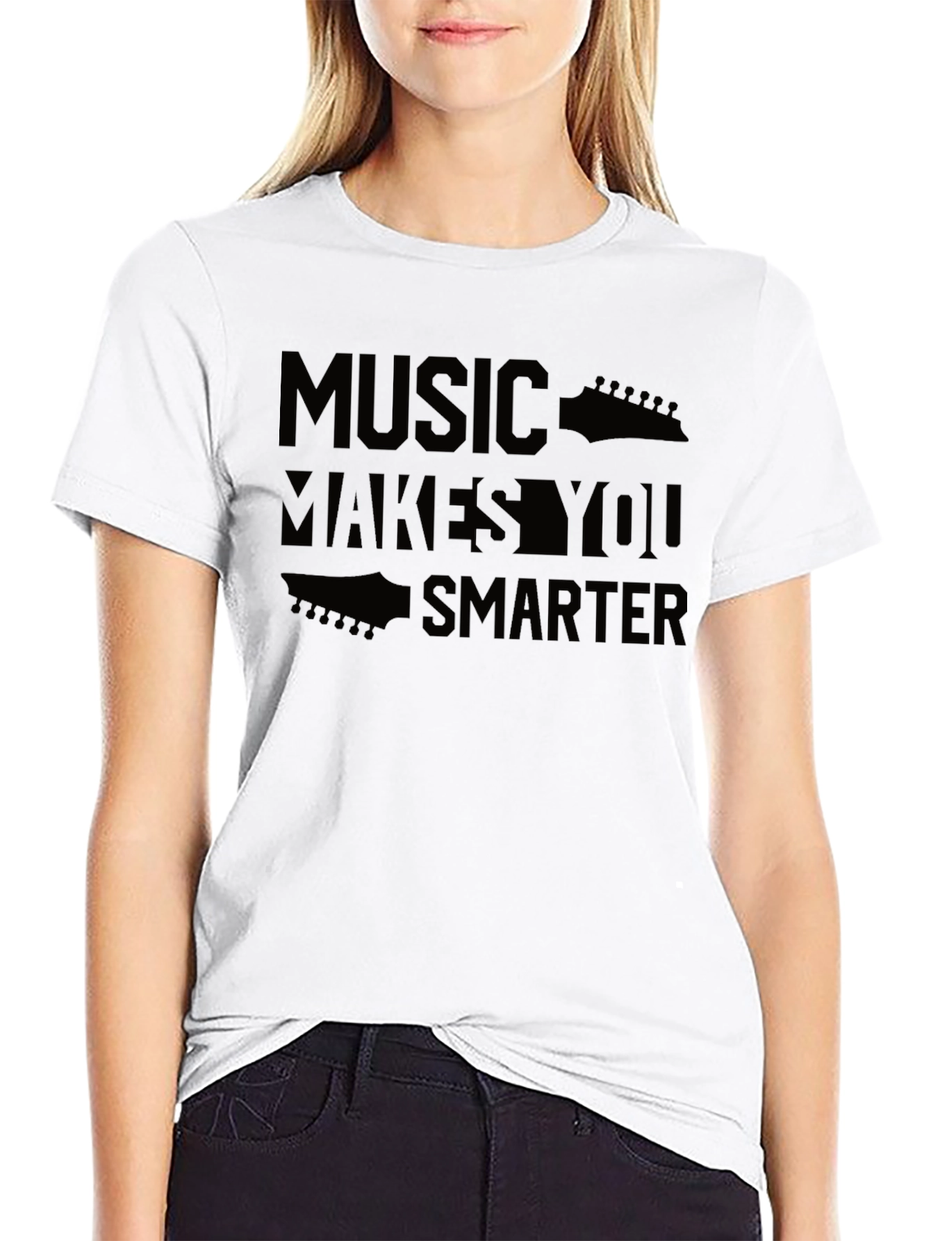 Music Makes You Smarter T-Shirt - Guitar Theme