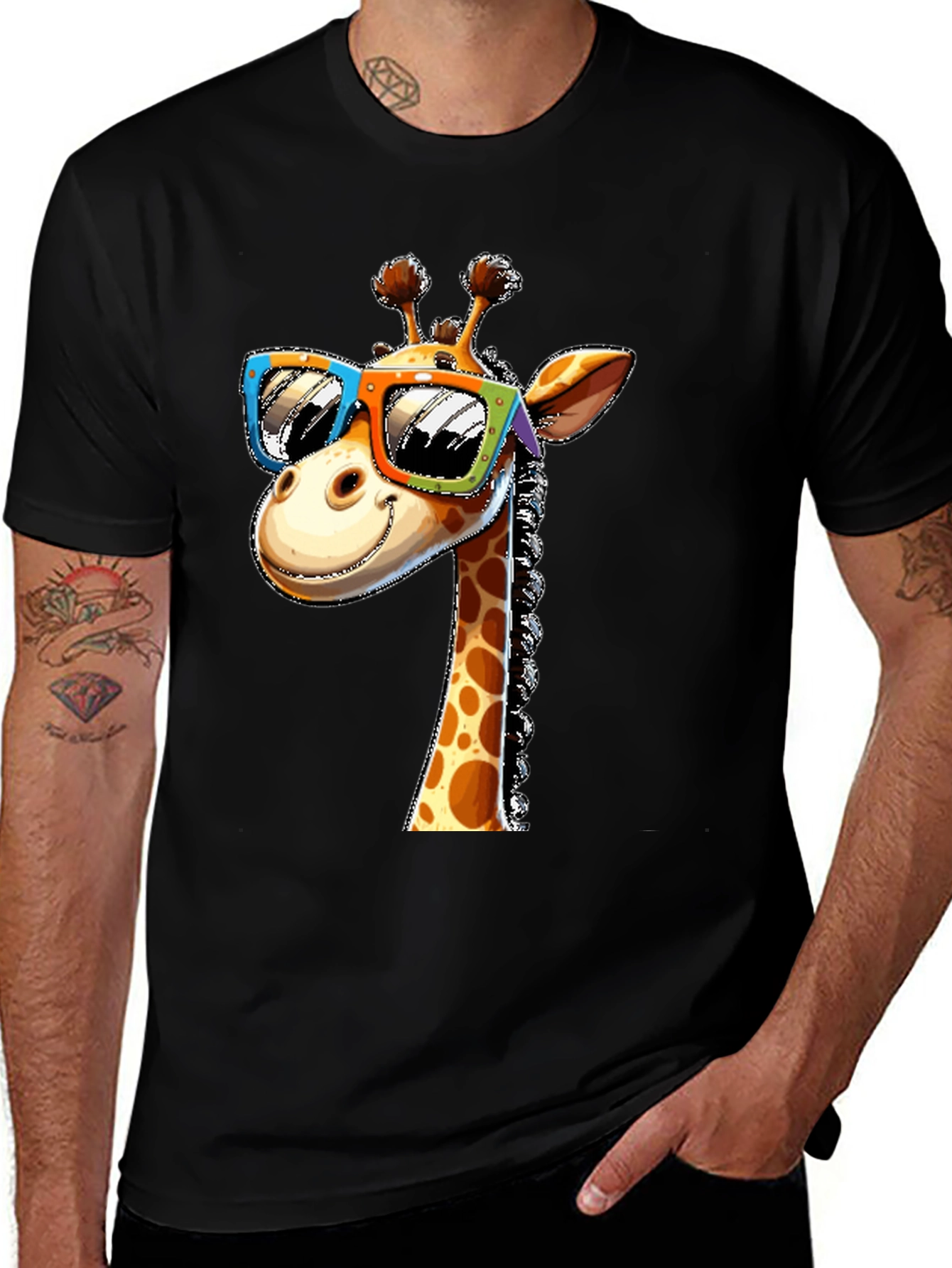 Cool Giraffe Graphic Tee