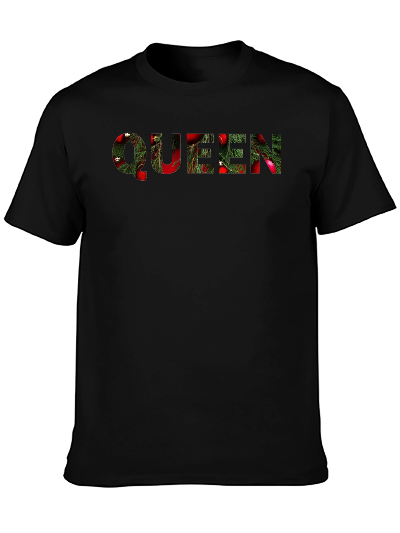 Queen Christmas Graphic Tee - Holiday Style Shirt