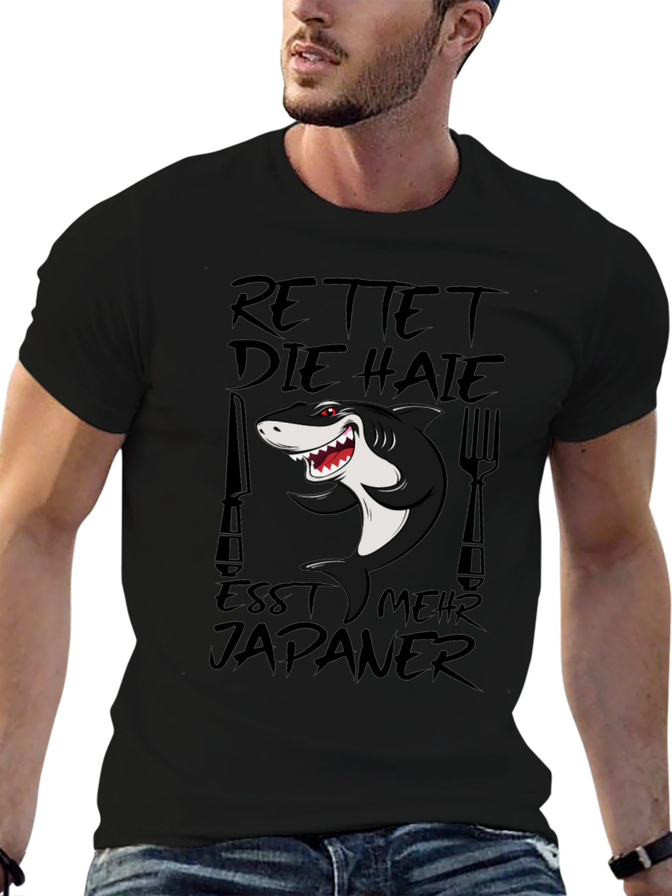 Rettet Die Haie Shark Graphic T-Shirt