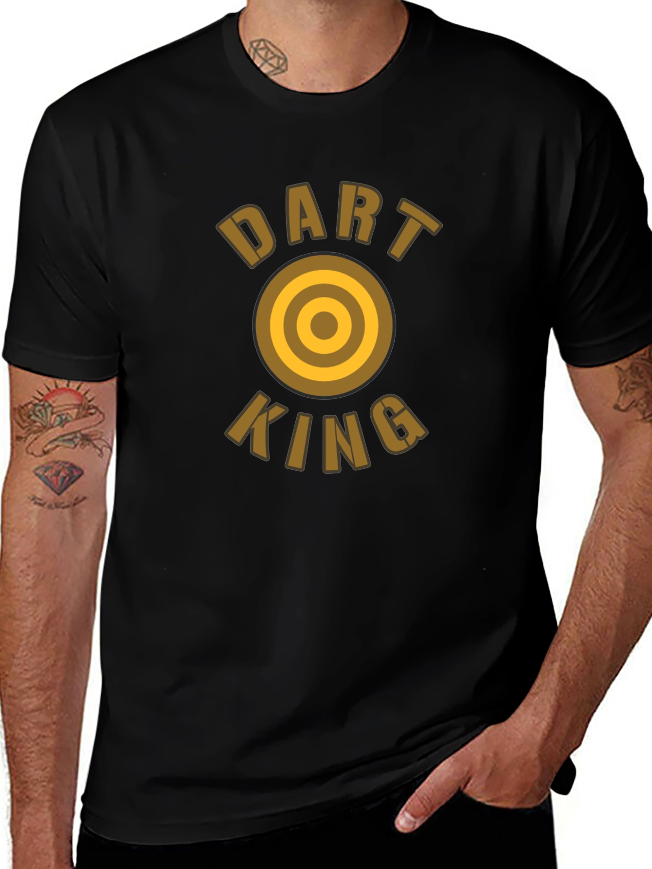 Dart King Black T-Shirt - Target Graphic Tee