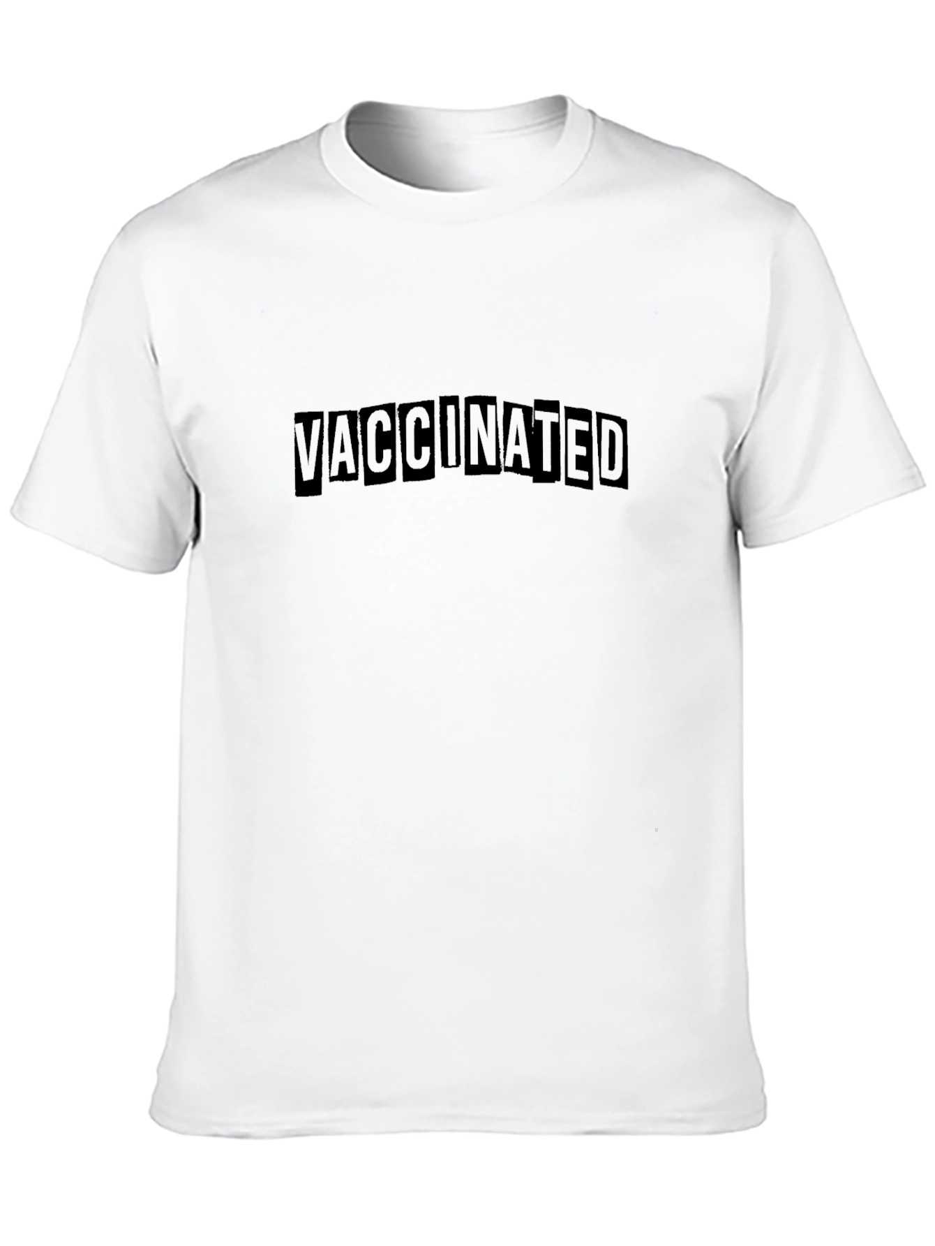 Vaccinated Black T-Shirt - Casual Comfort