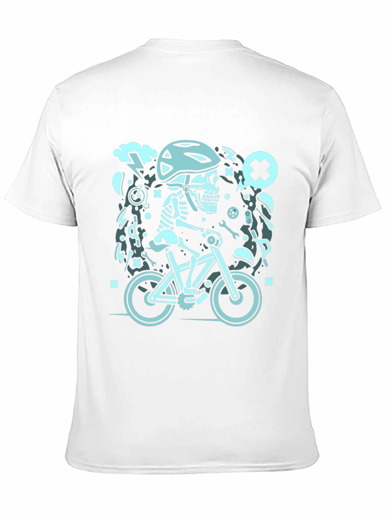 Skeleton Biker Graphic Tee