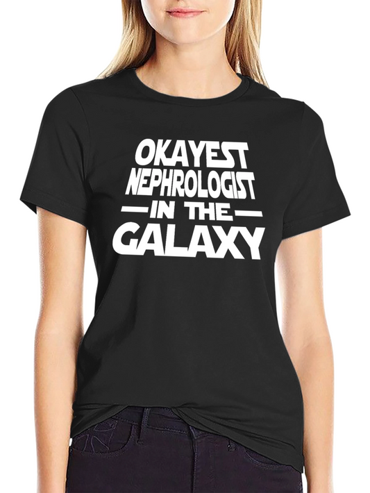 Okayest Nephrologist Galaxy Black T-Shirt