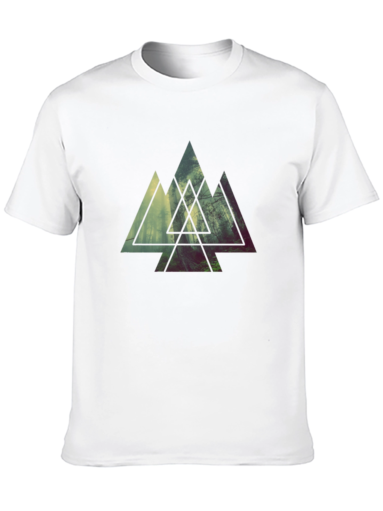 Mountain Forest Graphic T-Shirt - Modern Nature Design