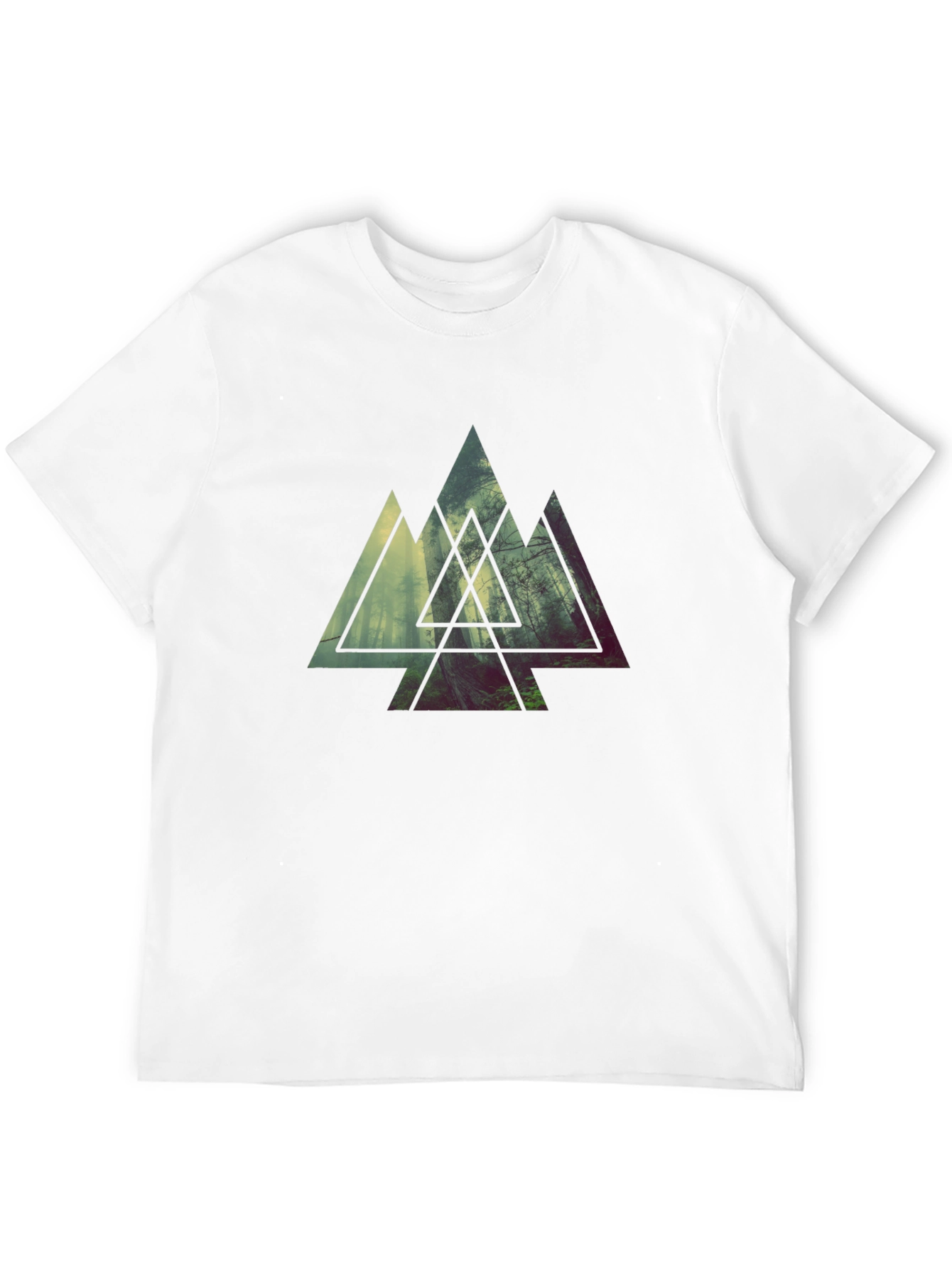 Mountain Forest Graphic T-Shirt - Modern Nature Design