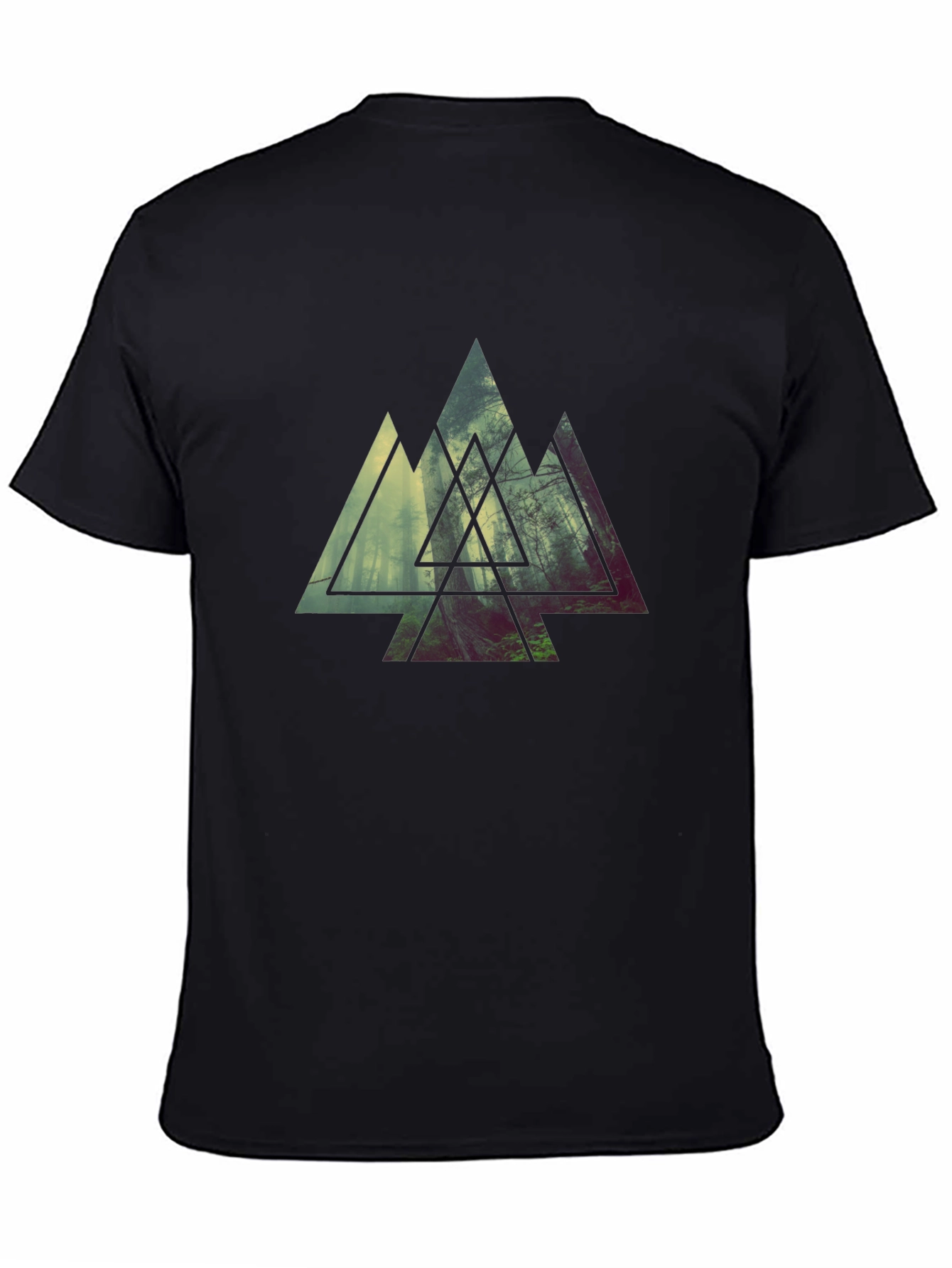 Mountain Forest Graphic T-Shirt - Modern Nature Design