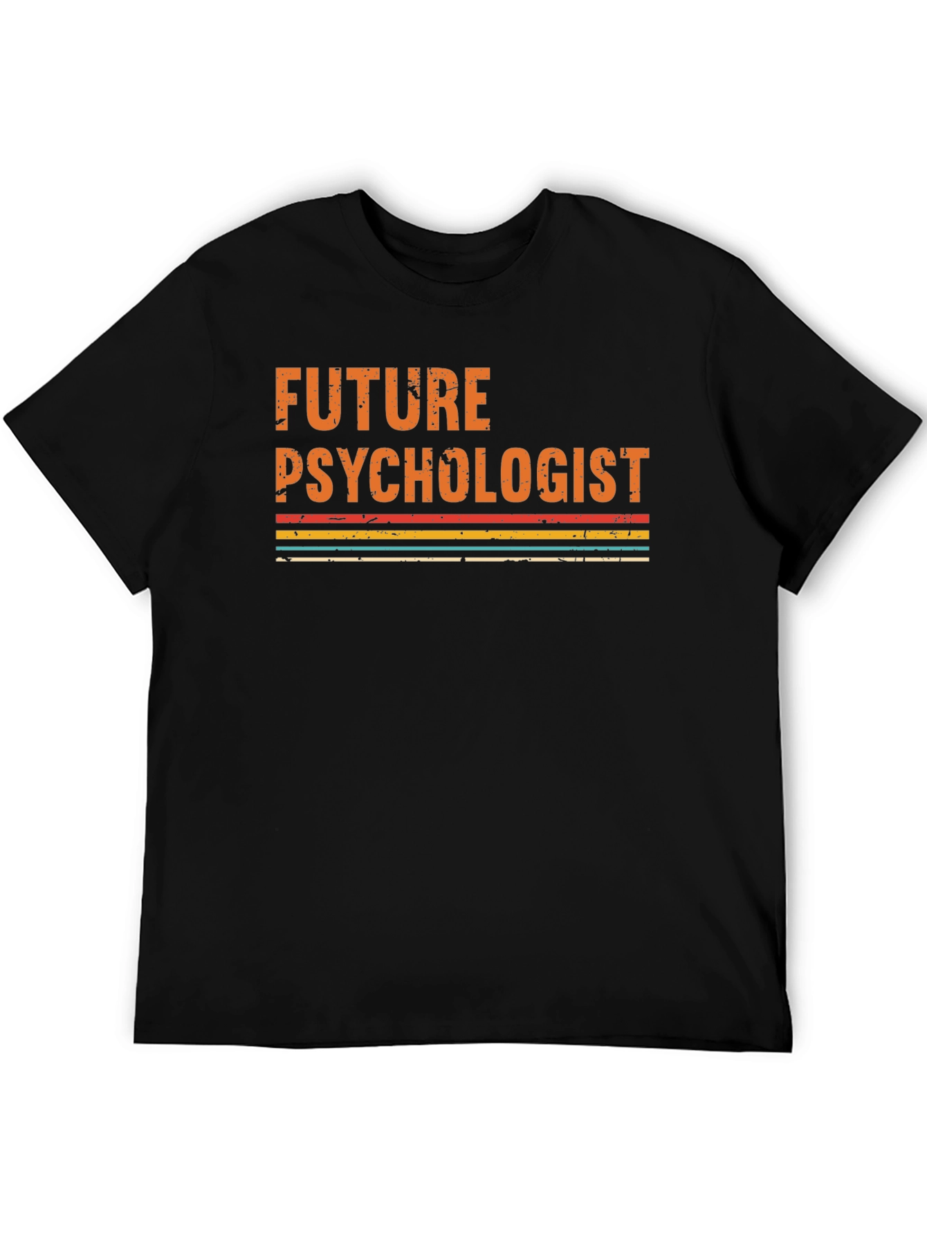 Future Psychologist Graphic Tee - Retro Style Black T-Shirt