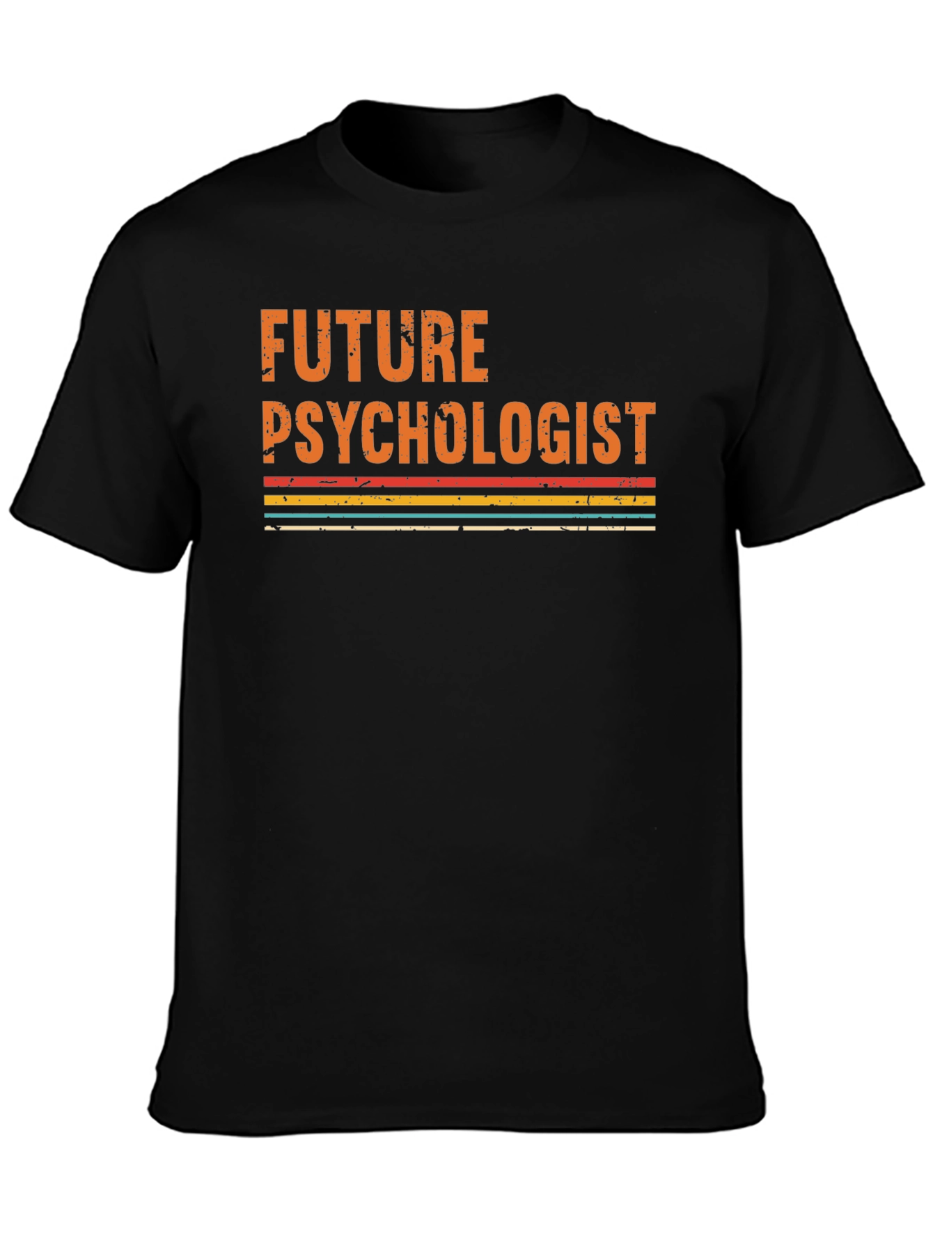Future Psychologist Graphic Tee - Retro Style Black T-Shirt