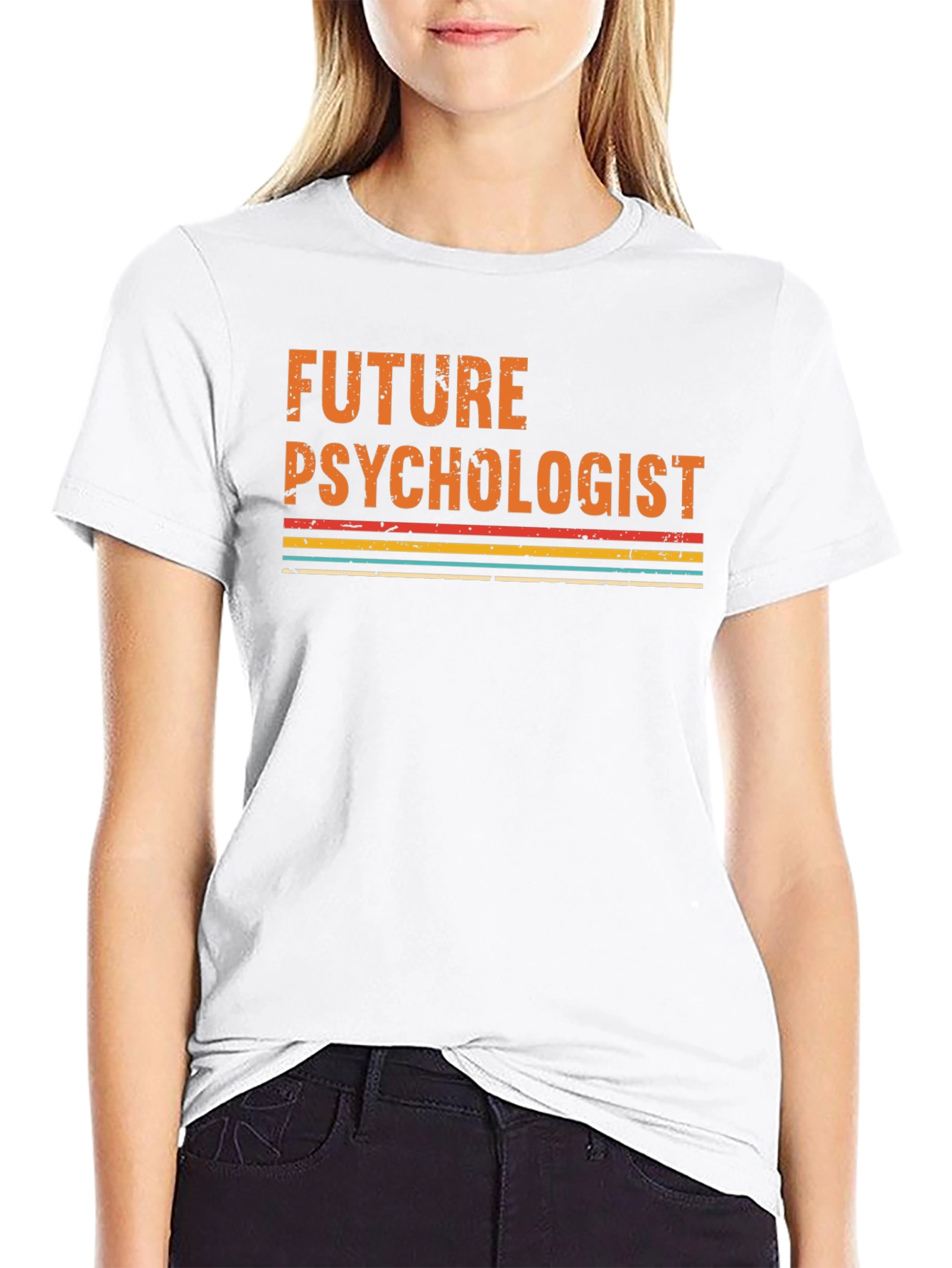 Future Psychologist Graphic Tee - Retro Style Black T-Shirt