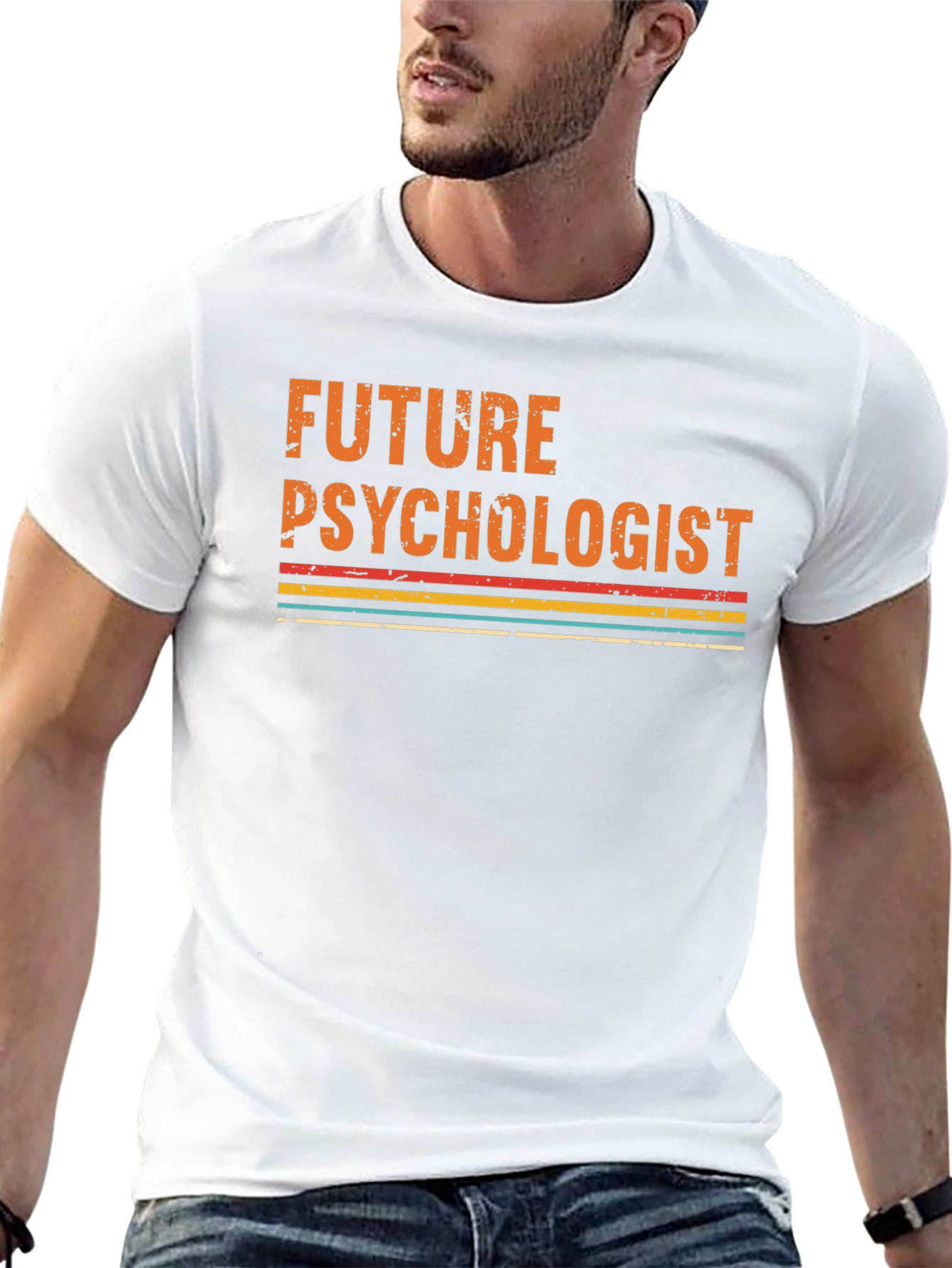 Future Psychologist Graphic Tee - Retro Style Black T-Shirt