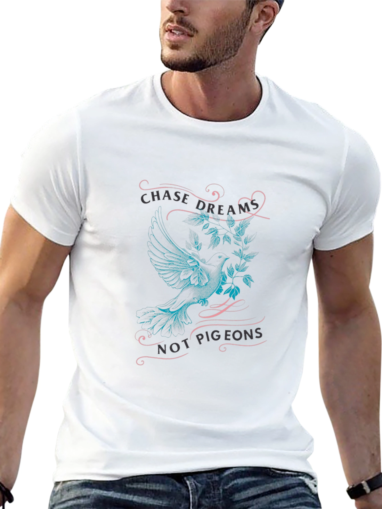 Chase Dreams Graphic Tee - Mens Black T-Shirt