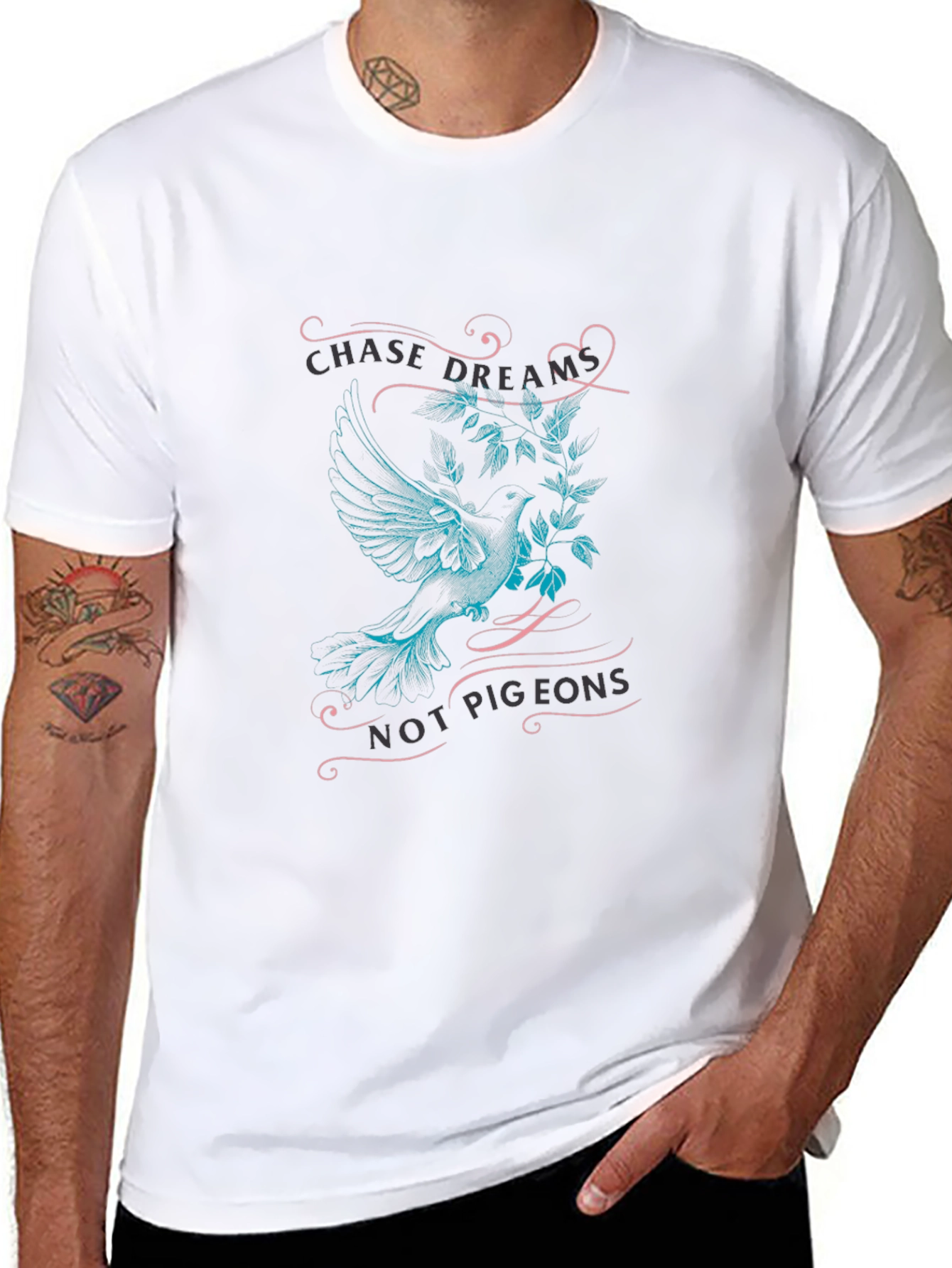 Chase Dreams Graphic Tee - Mens Black T-Shirt