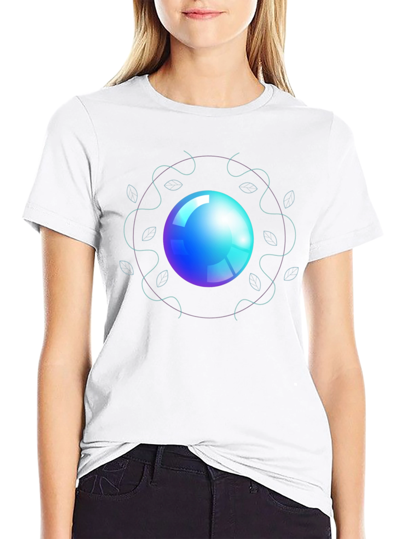 Orb Design Black T-Shirt