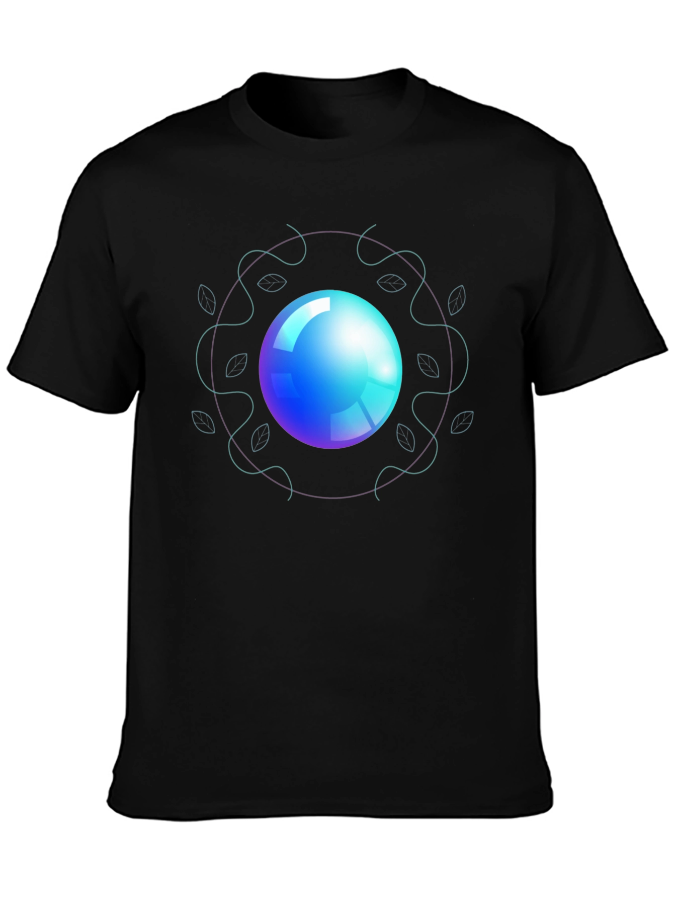 Orb Design Black T-Shirt