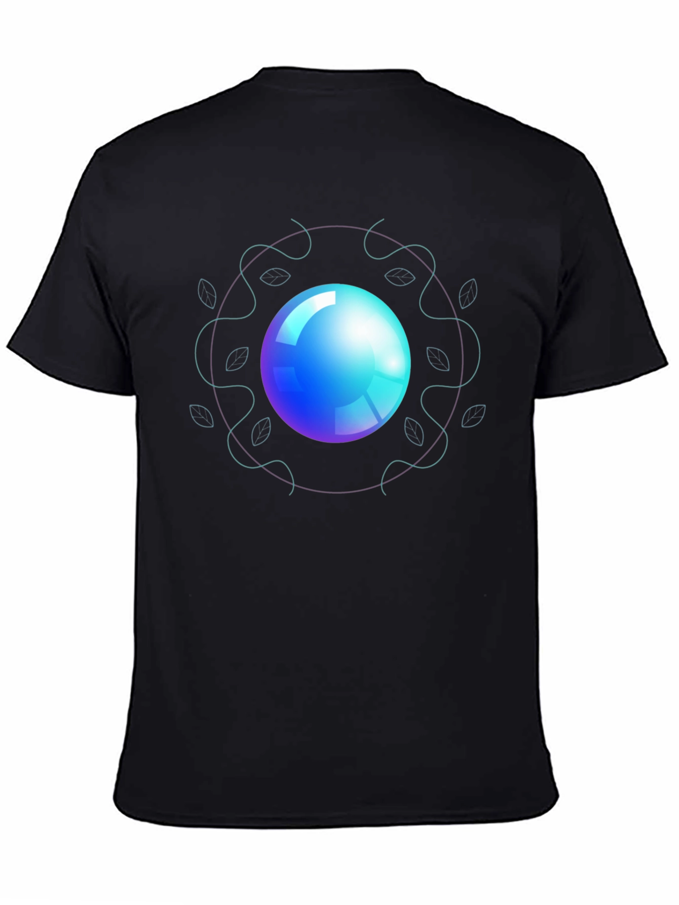 Orb Design Black T-Shirt