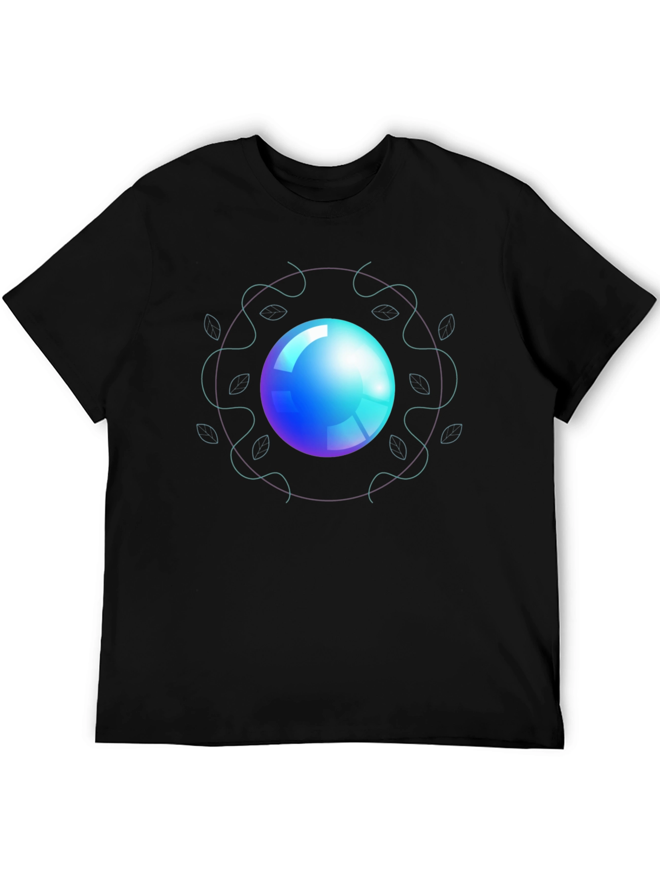 Orb Design Black T-Shirt