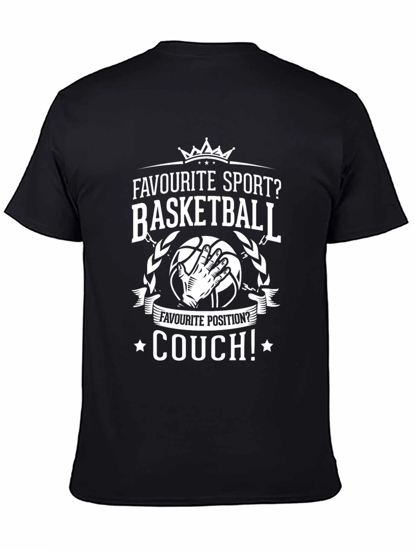 Basketball Couch Potato T-Shirt - Funny Graphic Tee