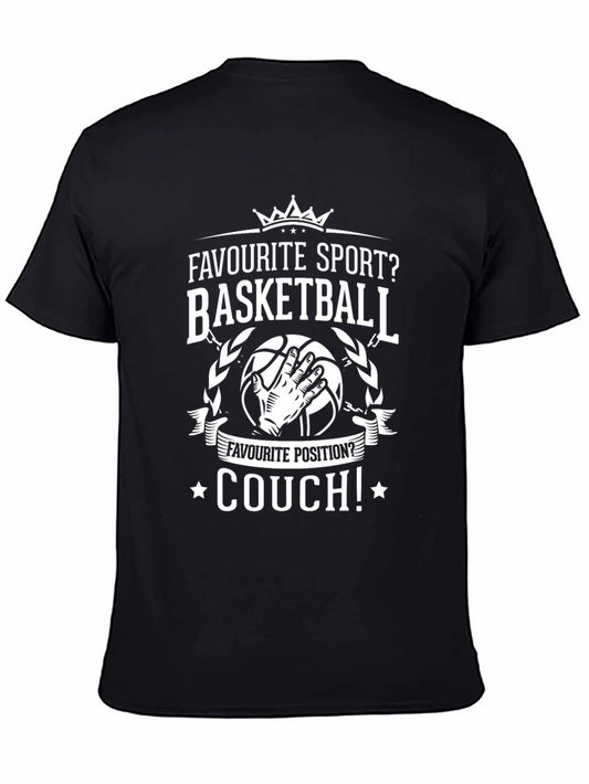 Basketball Couch Potato T-Shirt - Funny Graphic Tee