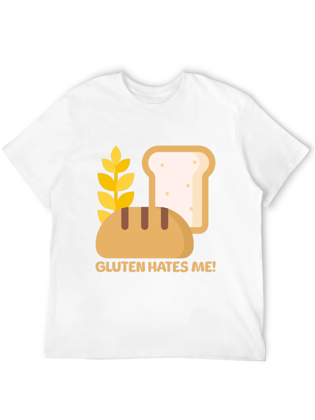 Gluten Hates Me! Graphic T-Shirt