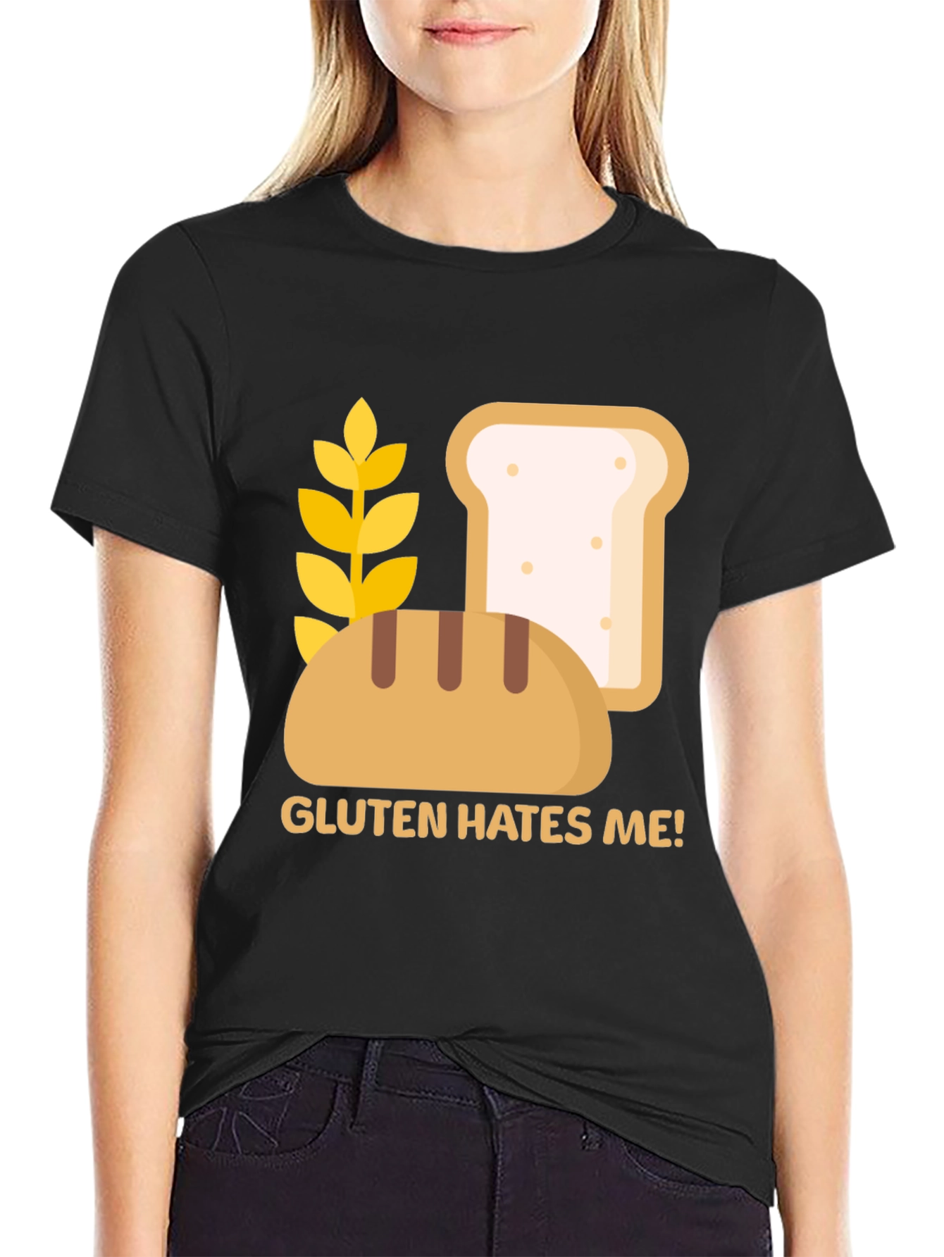 Gluten Hates Me! Graphic T-Shirt