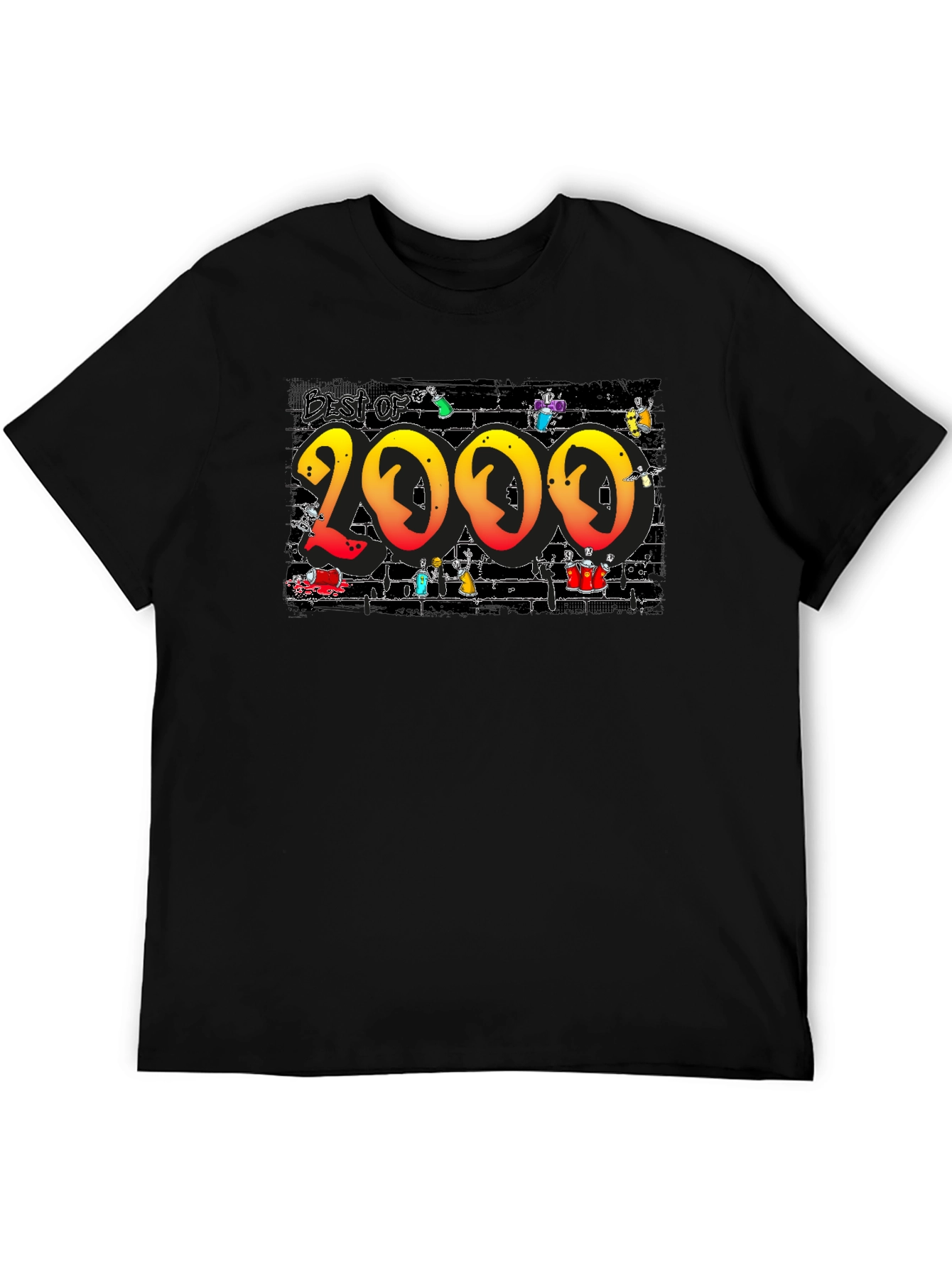 Best of 2000 Graphic T-Shirt - Black