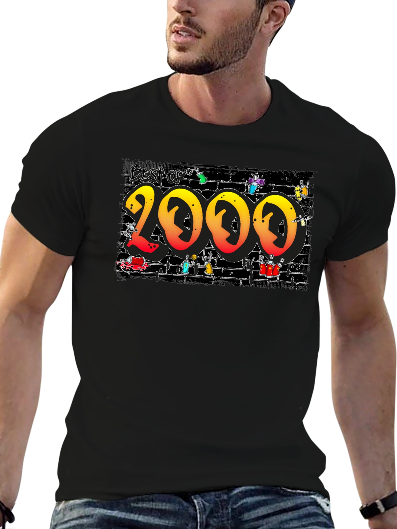 Best of 2000 Graphic T-Shirt - Black