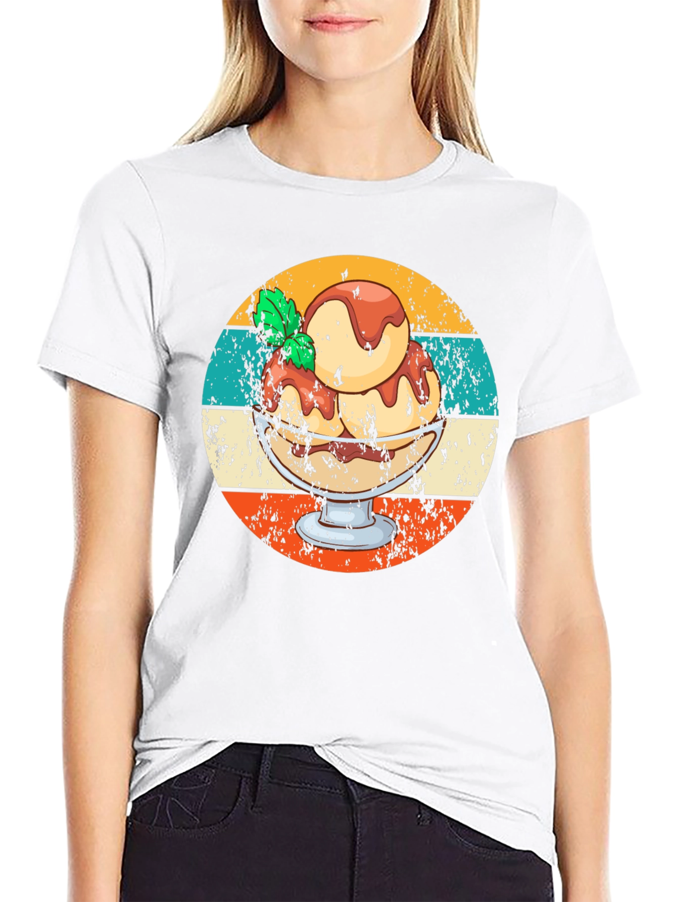 Retro Ice Cream Sundae Graphic Tee