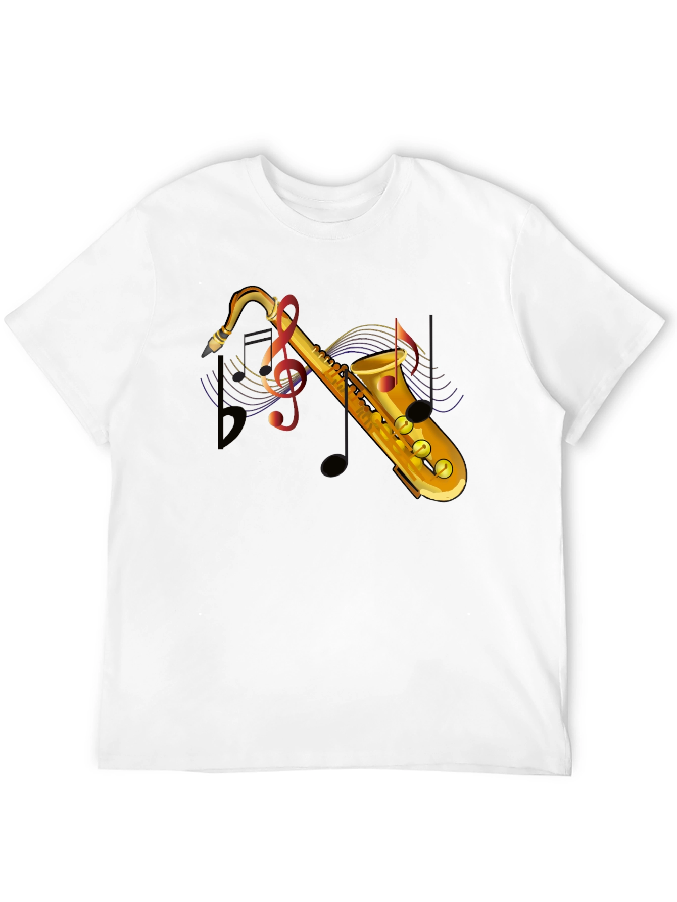 Saxophone Graphic T-Shirt - Music Lover Tee