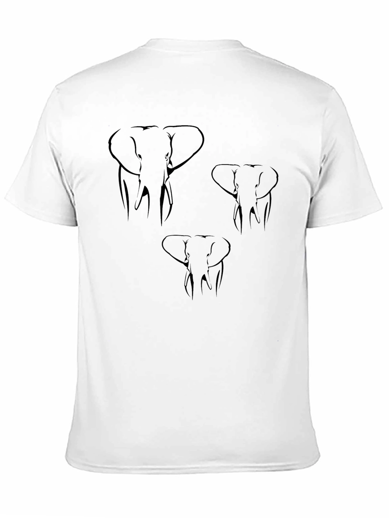 Elephant Graphic Tee - Classic Black Cotton